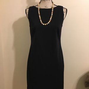 Plain black dress